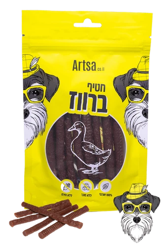 חטיף לכלב מקלות ברווז