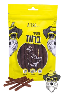 חטיף ארצה לכלב מקלות ברווז 70 גר