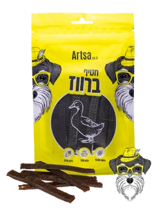חטיף ארצה לכלב רצועות ברווז 70 גר