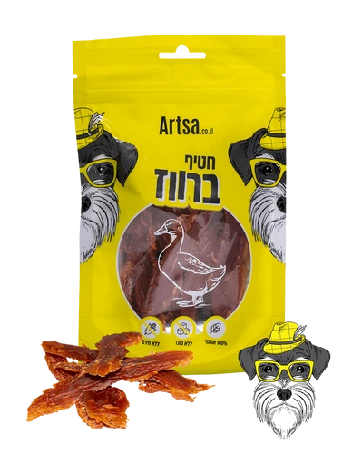 חטיף לכלב נתחי ברווז 