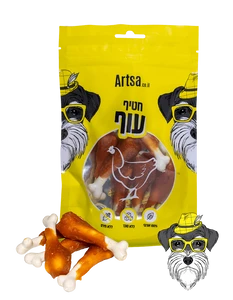 חטיף ארצה לכלב עצם סידן עם עוף 70 גר