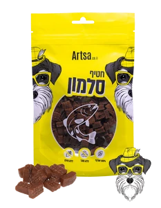 חטיף ארצה לכלב קוביות סלמון 70 גר