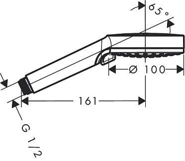 HANSGROHE מזלף יד למקלחת דגם 263304000