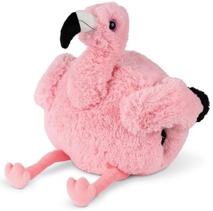 בובת חיבוק ומחמם ידים בקוטר 35 ס"מ - פלמינגו