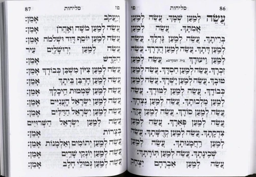 ספר סליחות שערי תפילה ע
