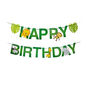 שרשרת Happy Birthday חיות
