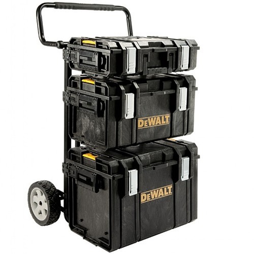 עגלת משא כוללת 3 ארגזים + 3 זרועות לעגלה מסדרת TOUGH SYSTEM DEWALT
