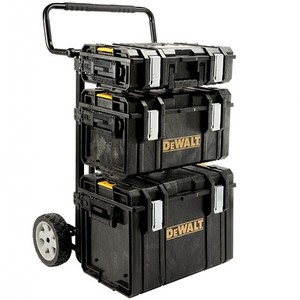עגלת משא כוללת 3 ארגזים + 3 זרועות לעגלה מסדרת TOUGH SYSTEM DEWALT