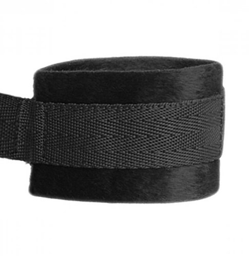 סט קשירה למיטה למתחילות XR Brands - Beginner Fleece Bed Restraints Kit - Black