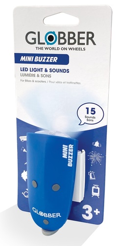 צפצפה 15 אפקטים ותאורת לילה לקורקינטים ואופניים MINI BUZZER - כחול