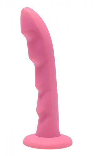 דילדו לסטרפ און   XR Brands - RIPPLES Silicone Dildo Strap-On Compatible