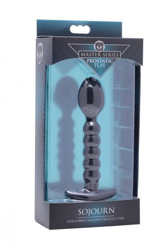 מעסה אנאלי  לפרוסטטה XR Brands - Prostatic Play Sojourn Slim Ribbed Prostate Stimulator