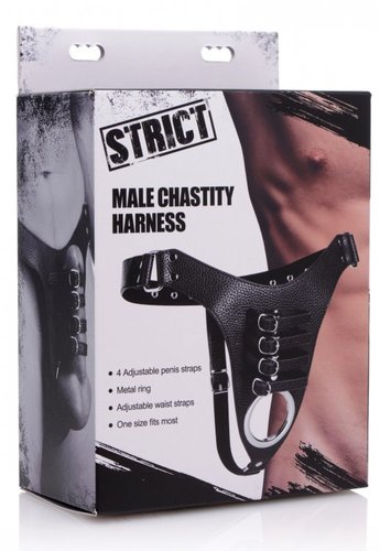 רתמת צניעות לגבר   XR BRANDS - Male Chastity Harness