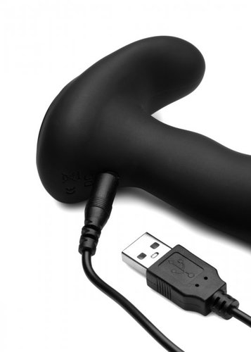 ויברטור פרוסטטה נטען שלט רחוק XR Brands - 10X P-Massage Silicone Prostate Stimulator with Stroking Bead