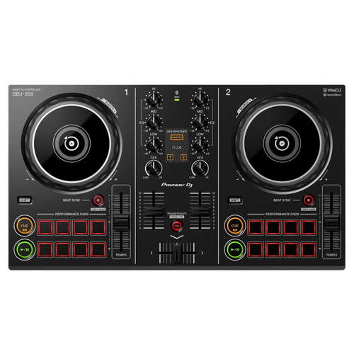 קונטרולר DJ חכם התואם לשירותי סטרימינג ולאפליקציות DDJ-200 שימו לב הופסק הייצור 