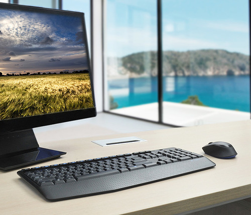 מקלדת ועכבר Logitech MK345 Cordless Desktop ENG/HEB