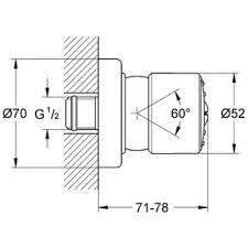 GROHE מתז צד למקלחת 1/2 “ דגם 28198000