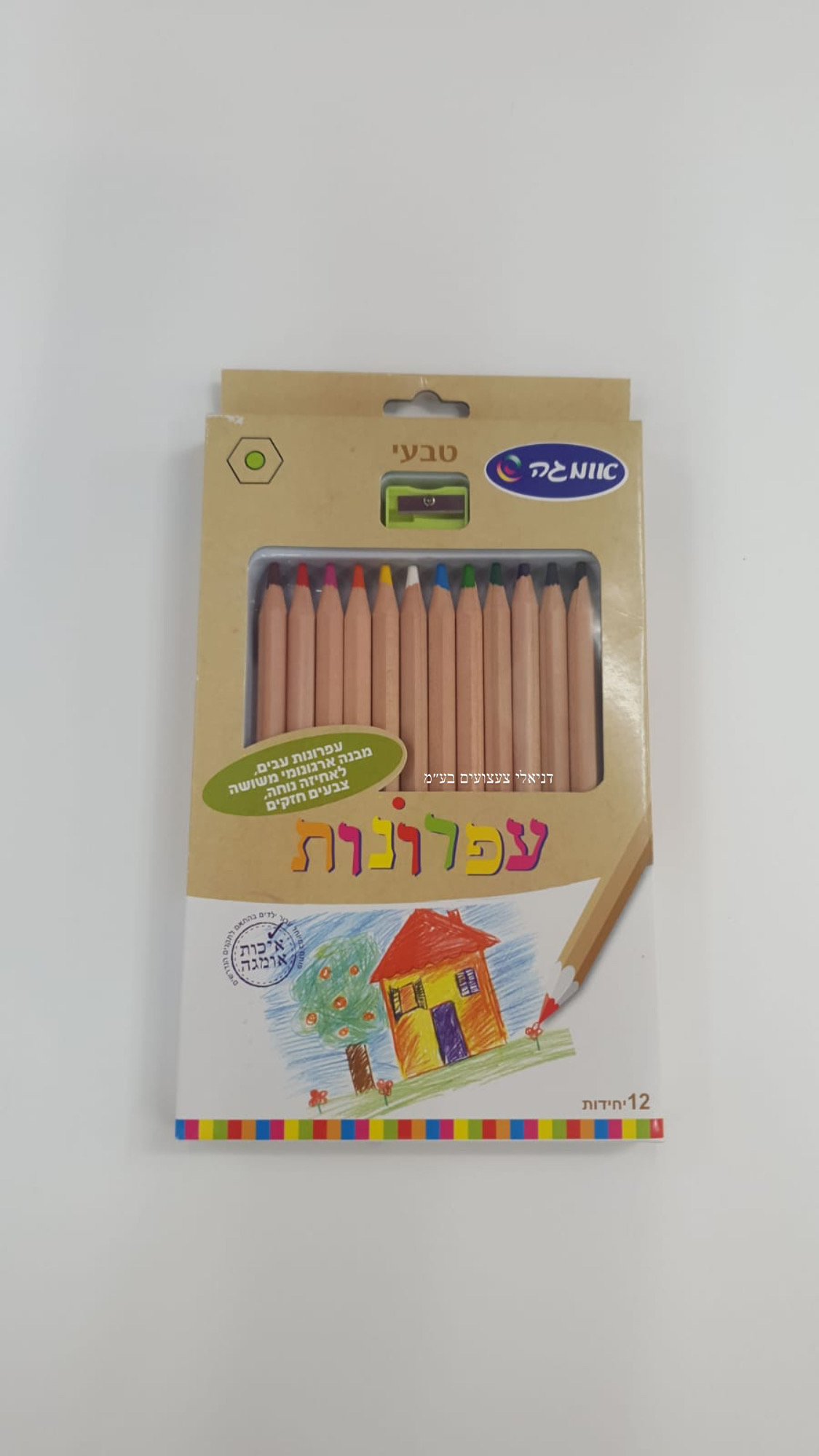 עפרונות צבעונים עבים טבעי 