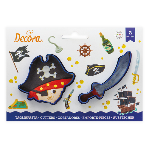 זוג חותכני פיראט וחרב Decora 