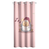וילון לחדר תינוקות / ילדות דגם shaggy pink