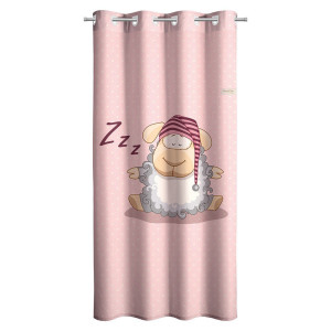וילון לחדר תינוקות / ילדות דגם shaggy pink