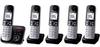 טלפון אלחוטי Panasonic KXT6825שנתיים אחריות עברית