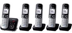 טלפון אלחוטי Panasonic KXT6825שנתיים אחריות עברית