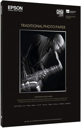 נייר הדפסה +Epson Traditional Photo Paper A3