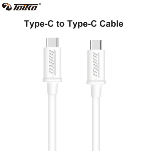 כבל Type-C ל-Type-C Toiko 1 מטר לטעינה והעברת נתונים
