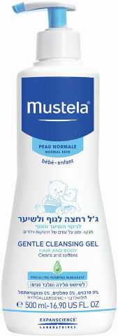 MUSTELA ג'ל רחצה לגוף ולשיער 500 מל