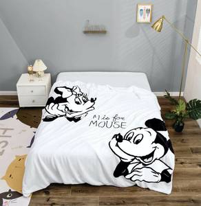 שמיכת פלנל פרווה יחיד דגם 14 MICKEY & MINNIE