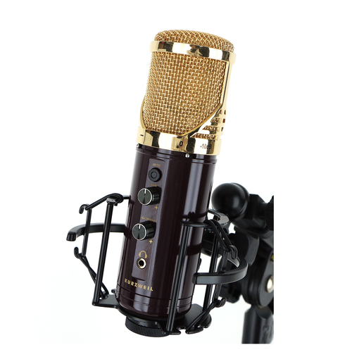 מיקרופון קונדנסר USB לאולפן KURZWEIL KM-1U GOLD
