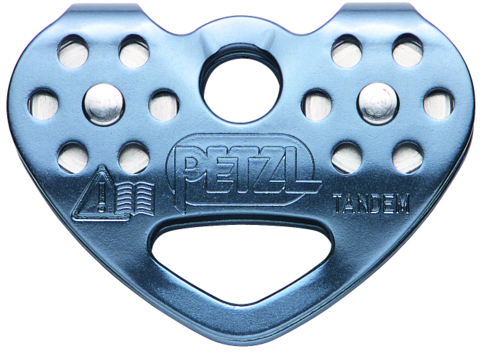 גלגלת כפולה TANDEM SPEED לחבל או כבל פלדה מבית Petzl