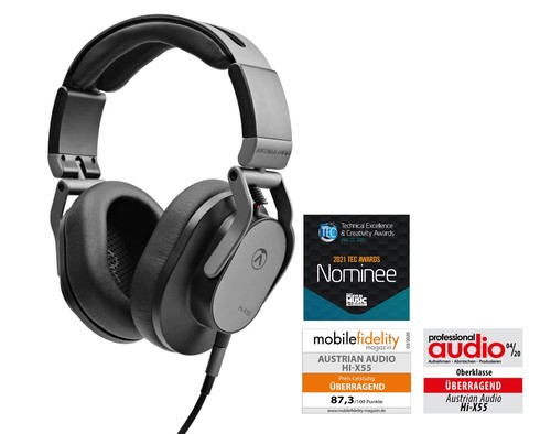 זוית נוספת Austrian Audio Hi-X55 Professional Over-Ear Headphones 