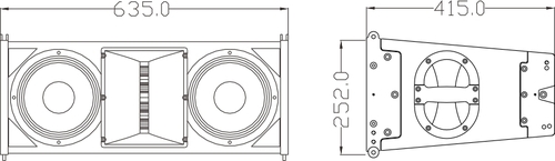 רמקול מקצועי בדגמים MLA208/MLA208DA 