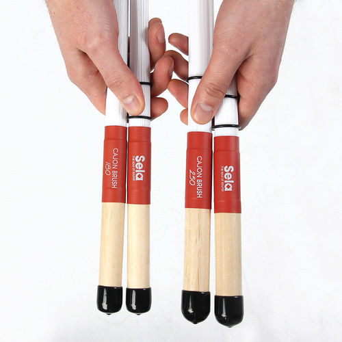זוג מקלות לקחון Sela Cajon Brush 180 SE035