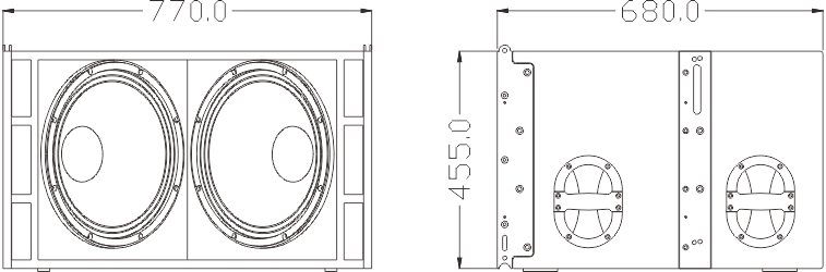 מגבר מקצועי מדגם MLA215B/MLA215BA
