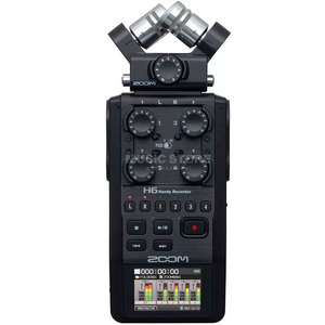 מקליט סאונד נייד מקצועי קומפקטי Zoom H6 Black רשמי