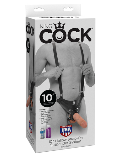 תותב סטרפאון '10 איכותי לגבר Pipedream - King Cock 10