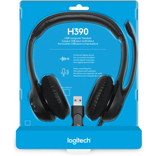אוזניות Logitech USB H390 Retail 
