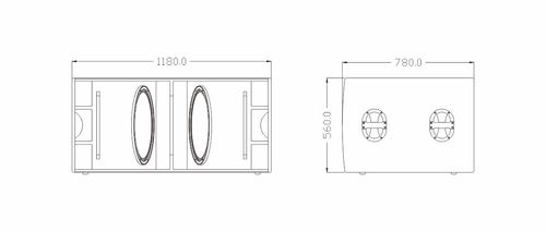 רמקול מקצועי מדגם MLA218B/MLA218BA