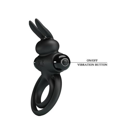 טבעת רטטכפולה מסיליקון איכותית 10 מצבי רטט - Vibrating Ring Vibrant Penis Ring III