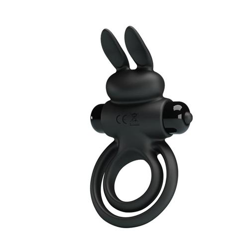 טבעת רטטכפולה מסיליקון איכותית 10 מצבי רטט - Vibrating Ring Vibrant Penis Ring III