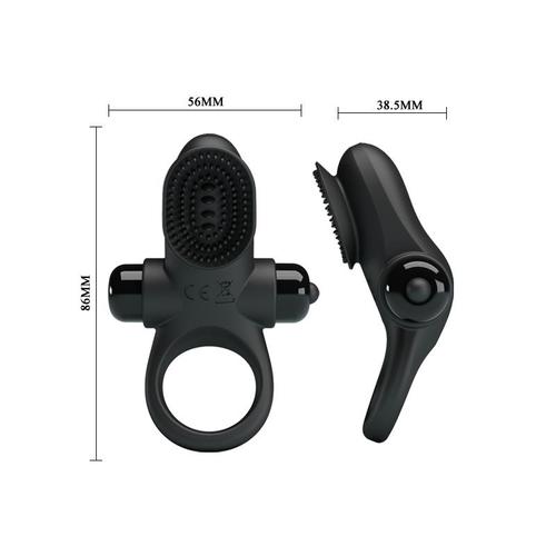 טבעת רטט מסיליקון איכותית 10 מצבי רטט - Vibrating Ring Vibrating Penis Ring II