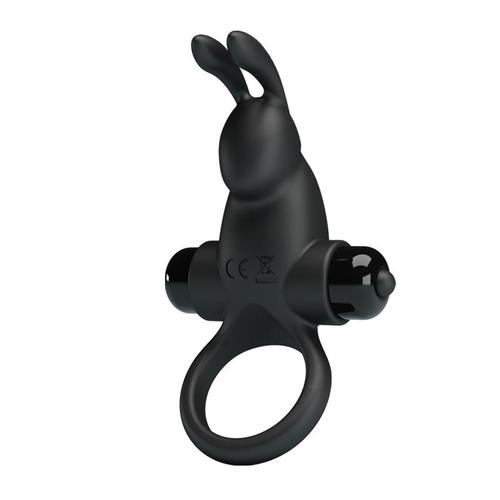 טבעת רטט ארנבון שובב מסיליקון איכותית 10 מצבי רטט - Vibrating Ring Vibrant Penis Ring II