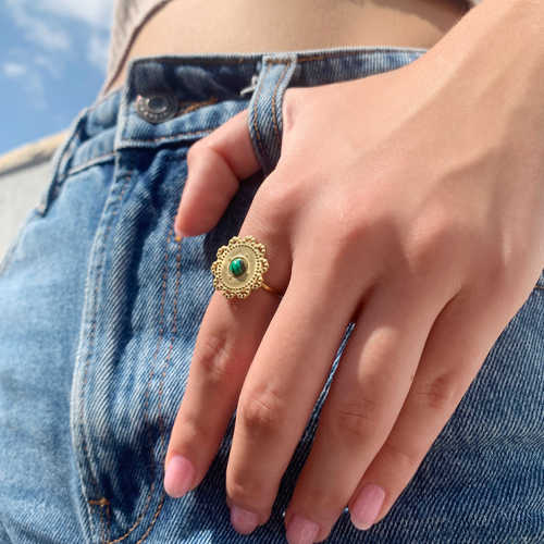 טבעת פרח לאישה