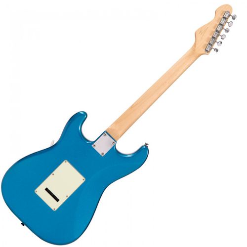 זוית נוספת Vintage V6 Reissued Electric Guitar ~ Candy Apple Blue