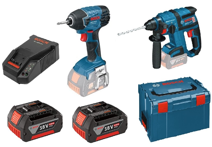 סט אימפקט 18V + פטישון 18V + שתי סוללות 5.0AH