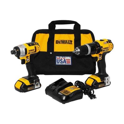 סט 18V אימפקט + מברגה/ מקדחה + שתי סוללות 1.3AH