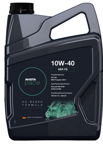 שמן מנוע AVISTA 10W-40 GER-FS 5L